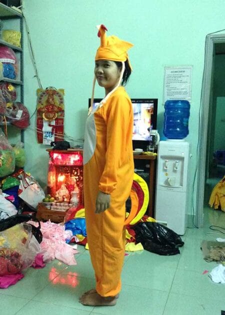 Đồ phục thú hở mặt - con gà