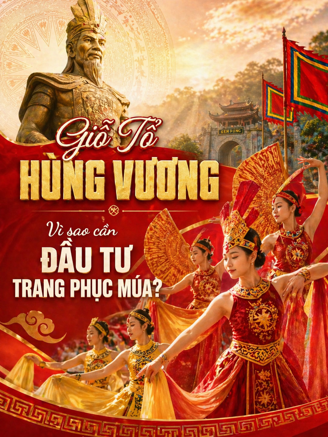 Vì sao cần đầu tư trang phuc múa cho dịp Giỗ tổ Hùng Vương