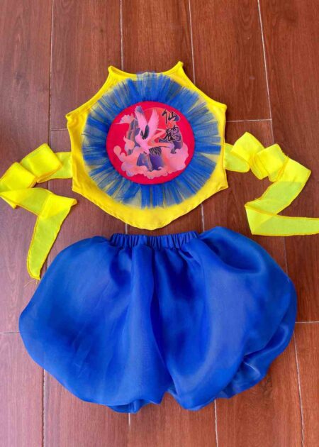 Set yếm, quần bí vàng - xanh dương