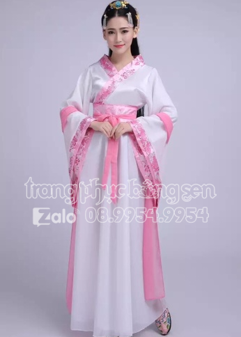 Trang phục Hằng Nga cổ trang màu hồng