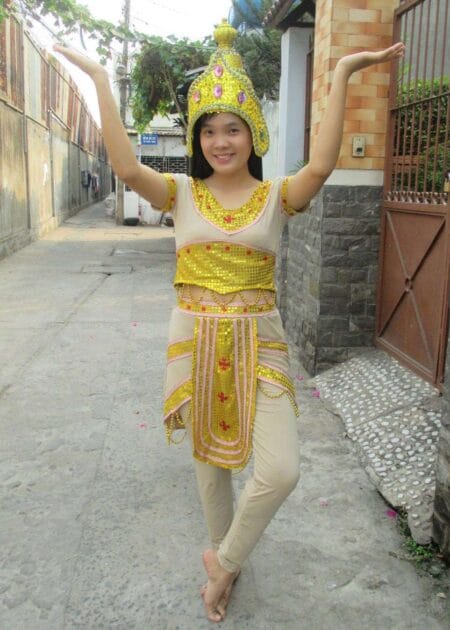 Trang phục múa Champa - Apsara quần dài