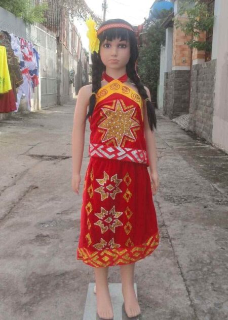 Yếm váy Tây Nguyên mầm non nhung